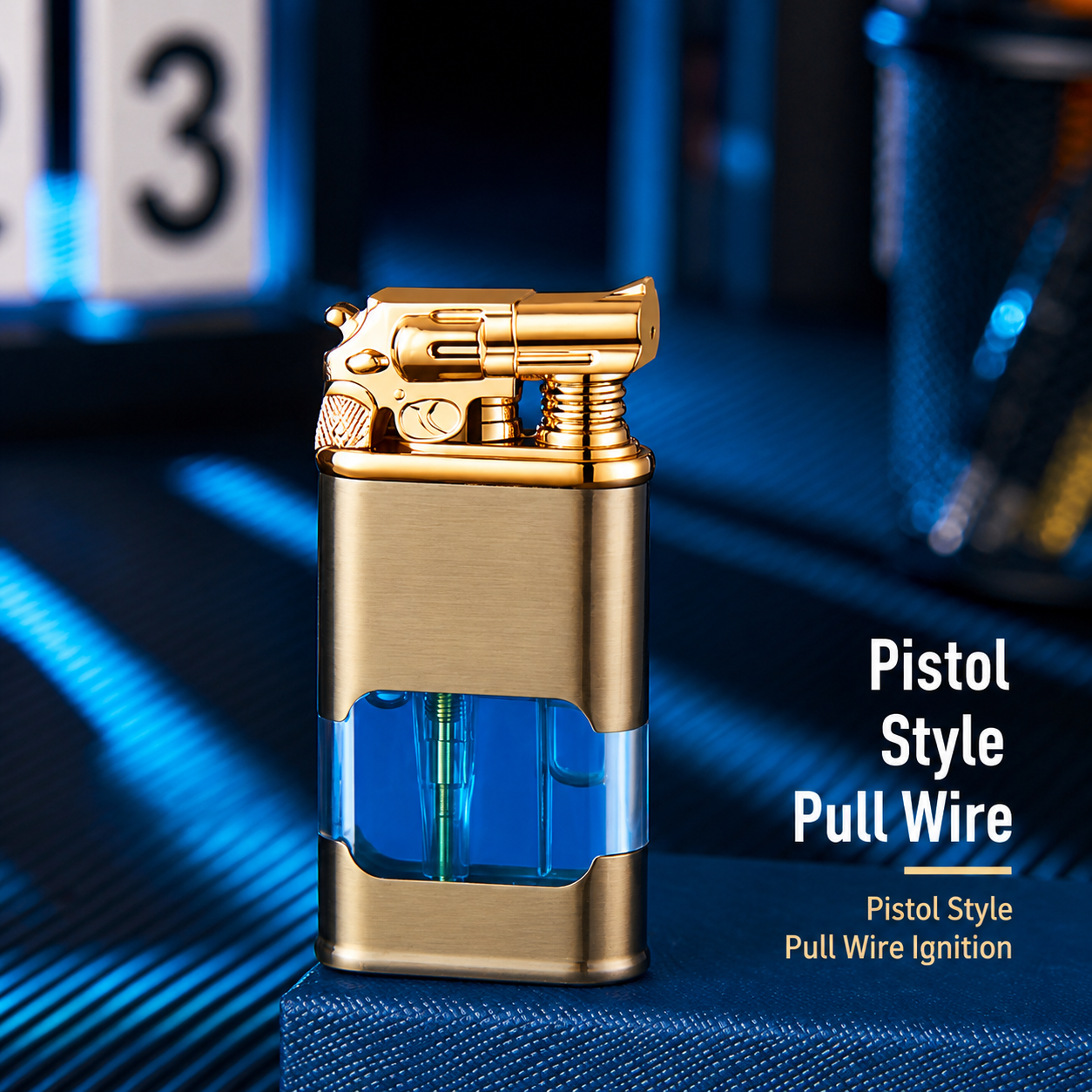 New Dragon Dual Flame Lighter-Large Tank- Refillable