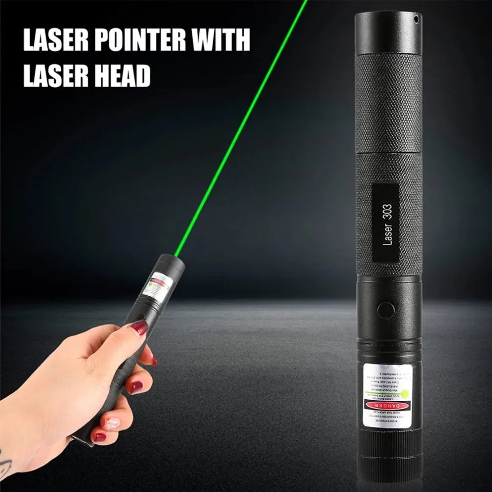 8in1 Rechargeable 303 Type Green Laser Pointer