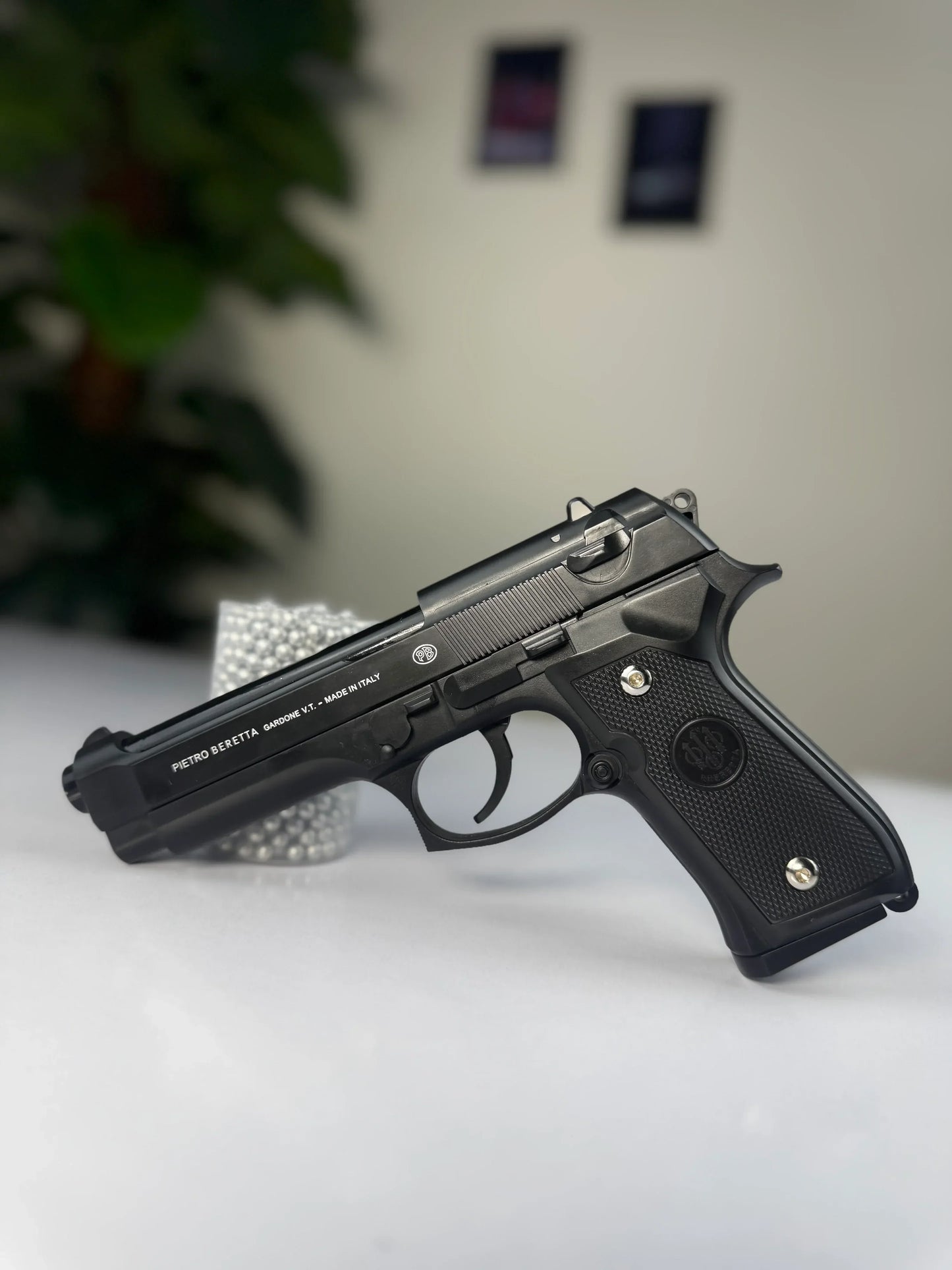 Beretta Airsoft Toy Gun – Realistic Metal Finish (Imported) with Box