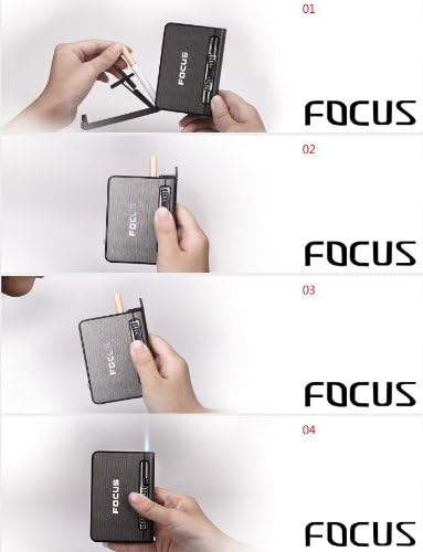 2 in 1 Automatic Cigarette Case with Lighter