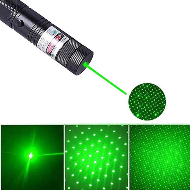8in1 Rechargeable 303 Type Green Laser Pointer
