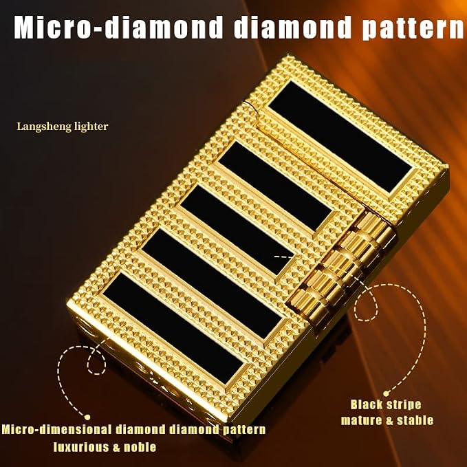 Daimond cut ST Dupont Lighter- REFILLABLE