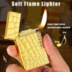 Golden Dunhill Lighter - Polished - Refillable