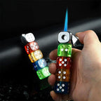 New Dice Shape Jet Flame Lighter-Refillable