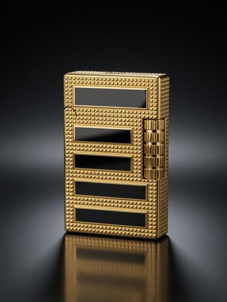 Daimond cut ST Dupont Lighter- REFILLABLE