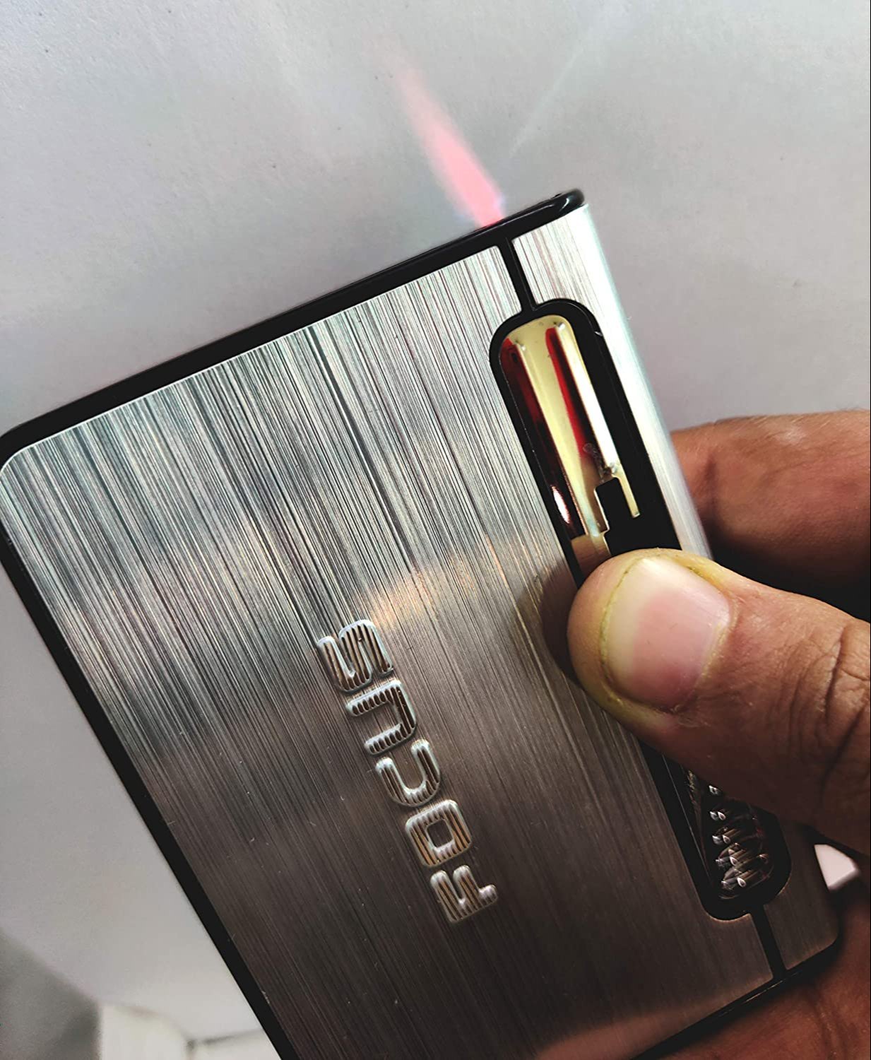 2 in 1 Automatic Cigarette Case with Lighter