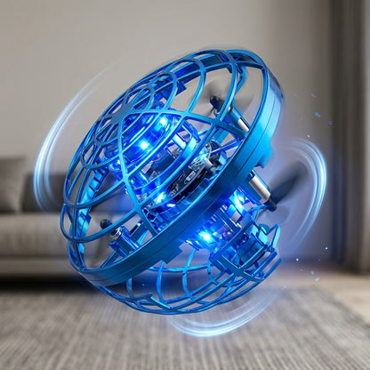 UFO Shaped Gesture Controlled Flying Ball Drone with 360° Rotation & LED Light