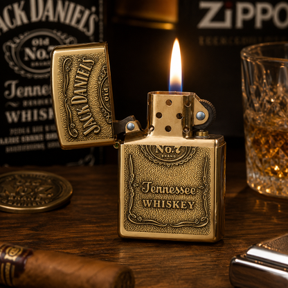 Golden Jack Daniel's Zippo Lighter-Refillable