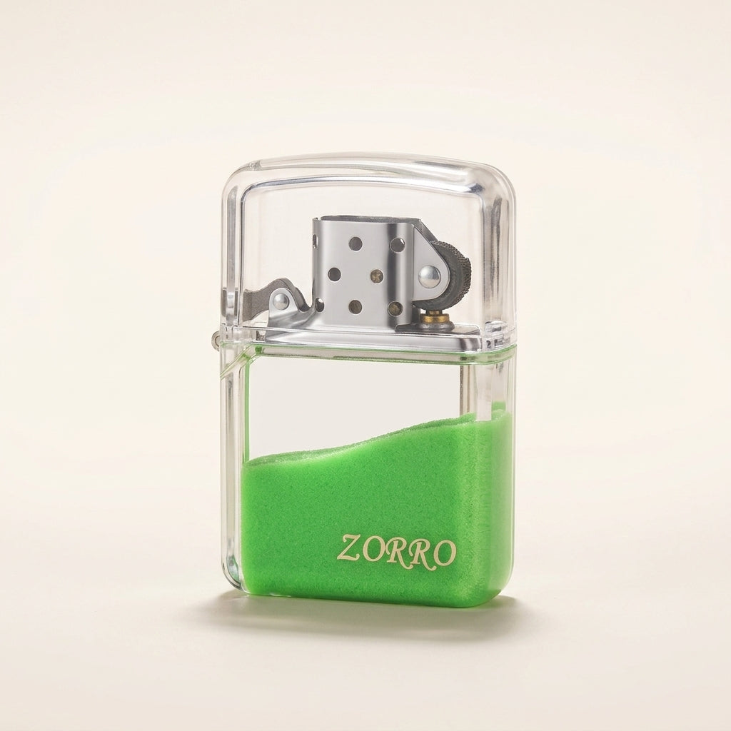 Neon Glowing Sand Zippo Lighter