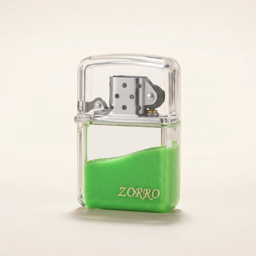 Neon Glowing Sand Zippo Lighter
