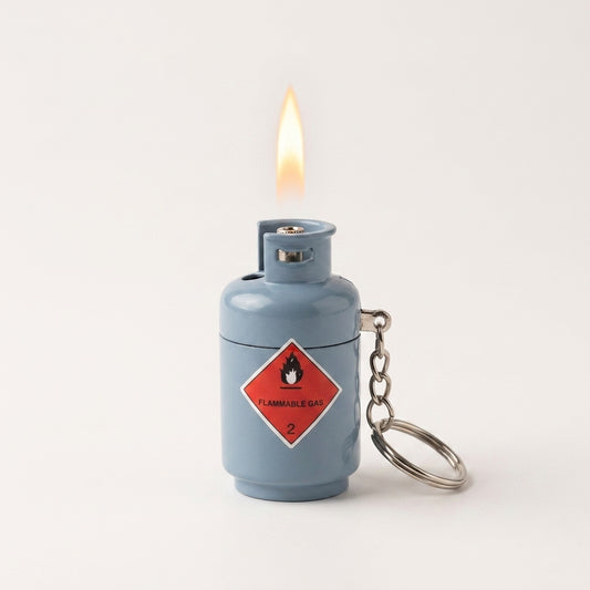 Mini Gas Cylinder Keychain Lighter-Windproof-Refillable