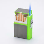 Luminous Cigarette Case, Cigarette Storage Box Open Pocket Holder with Heat  Pressure Lighter