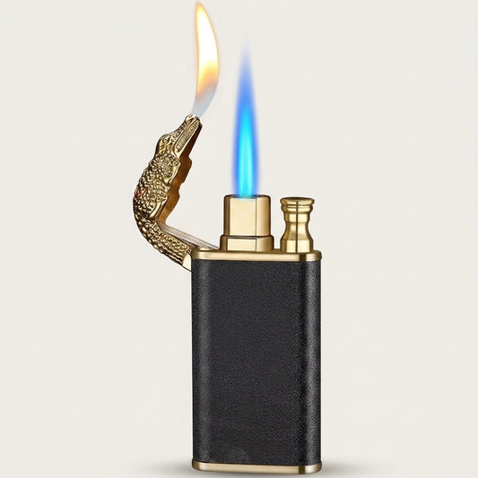 Crocodile Double Flame Lighter