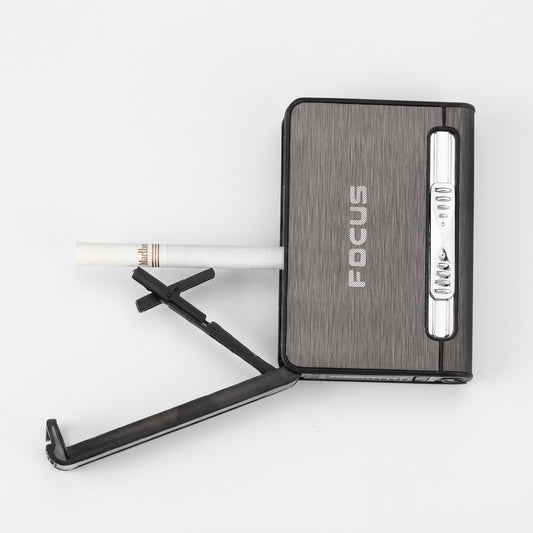 2 in 1 Automatic Cigarette Case with Lighter