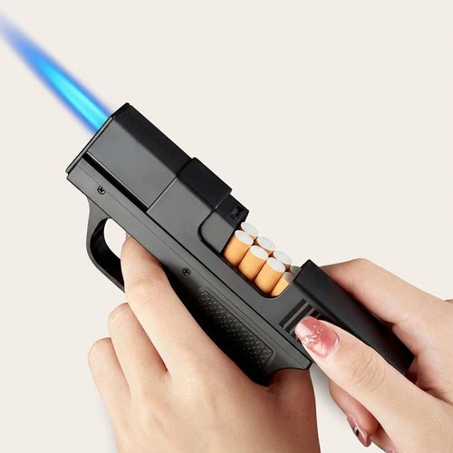 Creative Gun Lighter Cigarette Box