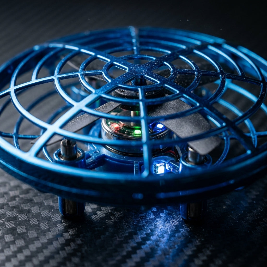 UFO Shaped Gesture Controlled Flying Ball Drone with 360° Rotation & LED Light