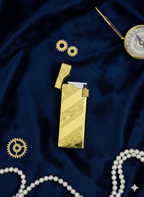 Stylish Gold Polished Lighter - Refillable