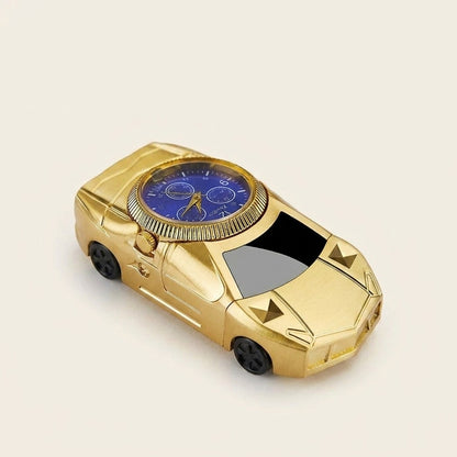 Car Shape Watch Gas Lighters Jet Torch /Turbo Lighter Gadgets for Men