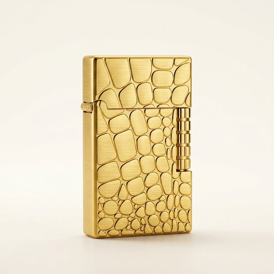 Golden Dunhill Lighter - Polished - Refillable