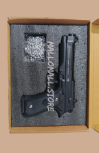 M92 Beretta Airsoft Toy Gun – Realistic Metal Finish (Imported) with Box