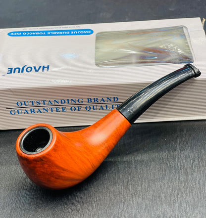 New Tobacco Smoking Pipe-Durable Classical Cigar Pipe With Rubber Ring