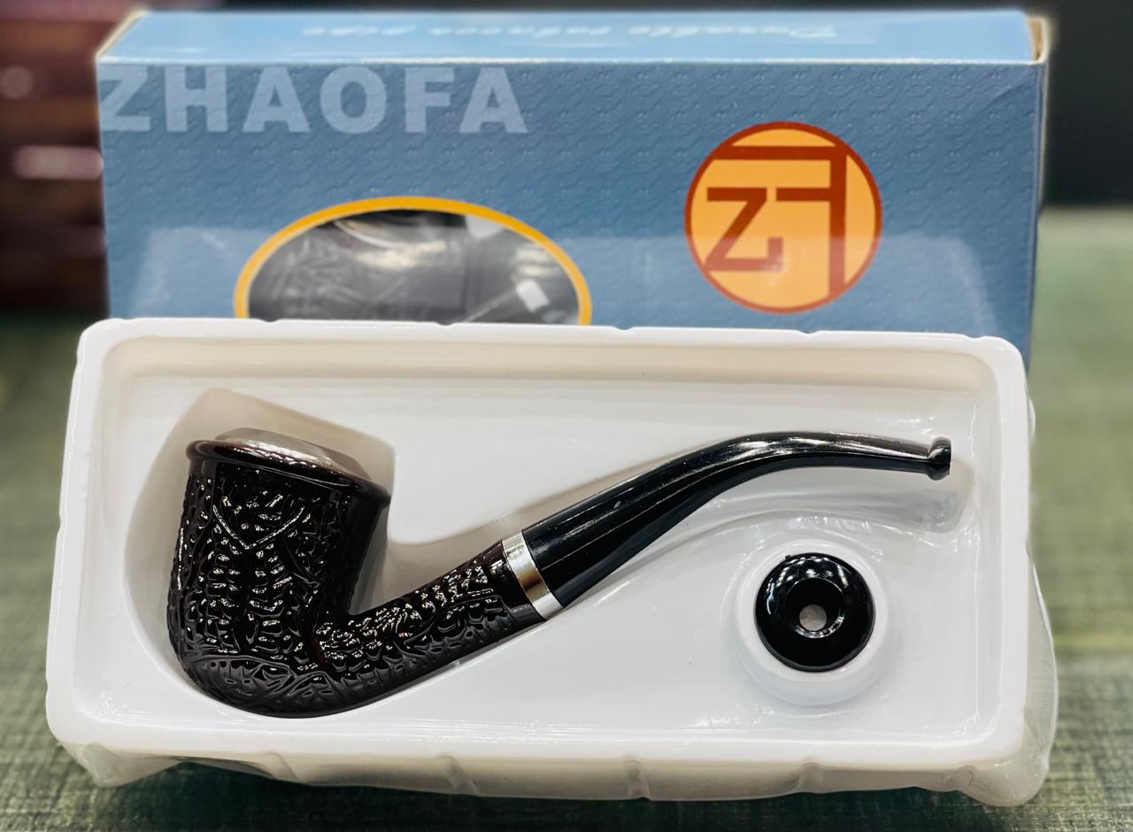 New Tobacco Smoking Pipe-Durable Classical Cigar Pipe With Rubber Ring