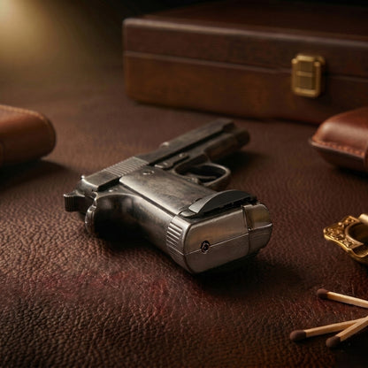 Pistol Style Jet Flame Lighter – Refillable Torch Flame Lighter
