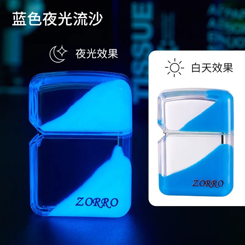 Neon Glowing Sand Zippo Lighter