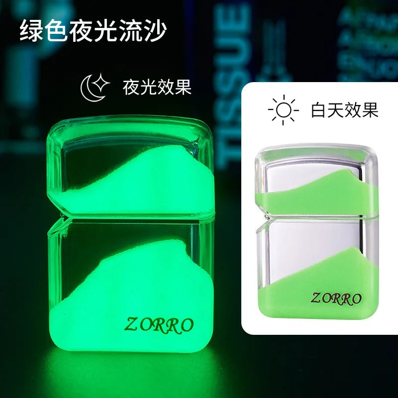Neon Glowing Sand Zippo Lighter