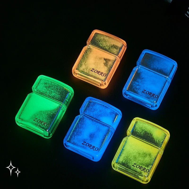Neon Glowing Sand Zippo Lighter