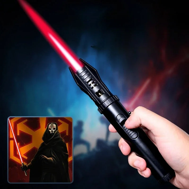 Metal Light Saber Lighter-Red Flame-Refillable