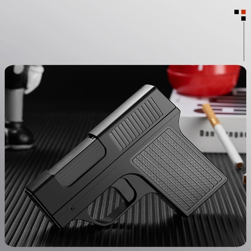 Creative Gun Lighter Cigarette Box