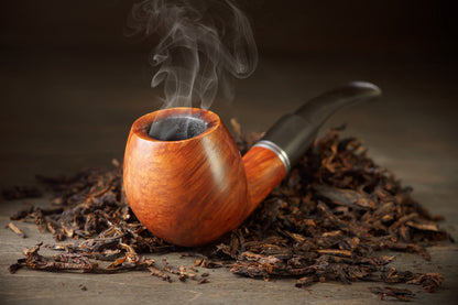 New Tobacco Smoking Pipe-Durable Classical Cigar Pipe With Rubber Ring